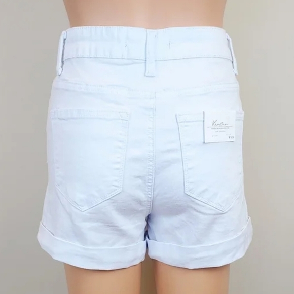Kancan Folded hem Distressed Jeans Shorts - Picture 3 of 7